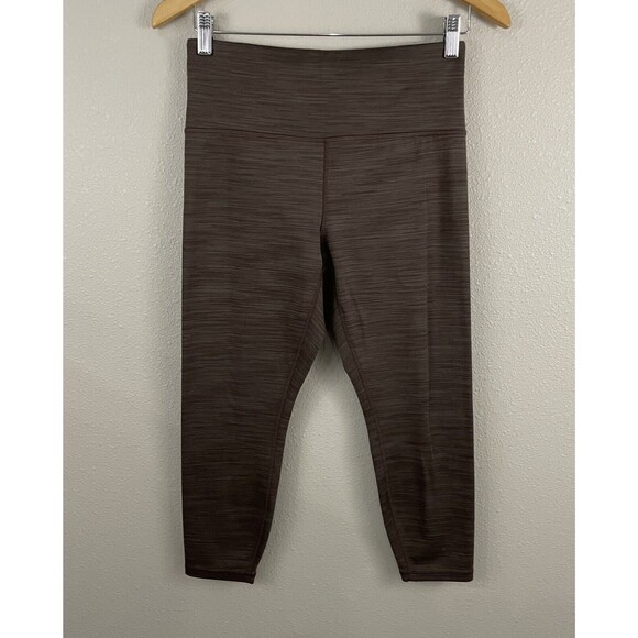 Athleta Medium Petite MP Brown Elation Space Dye 7/8 Tight Legging - Picture 1 of 3